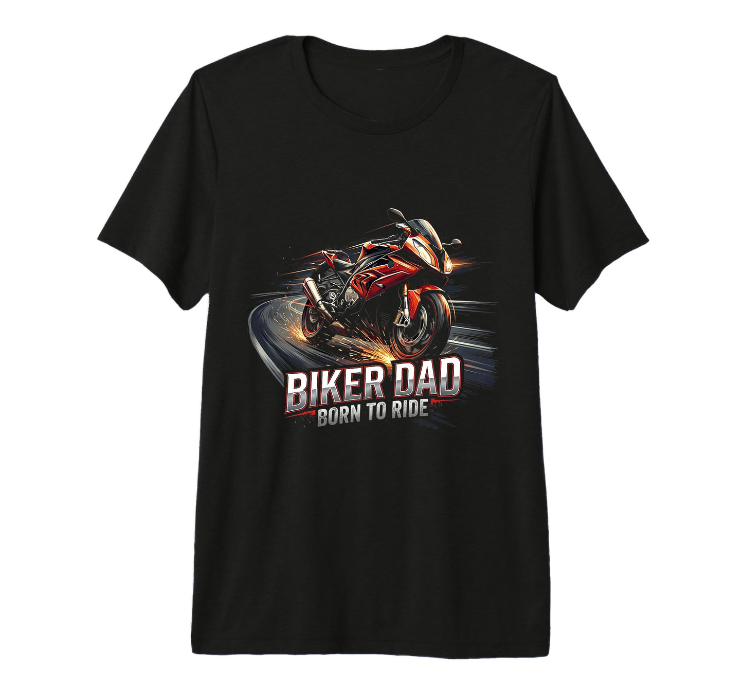 Mens Motorcycle Papa Rider Biker Dad T-Shirt - Streetwear Style for Adults - T-Shirt, Sweatshirt, Hoodie