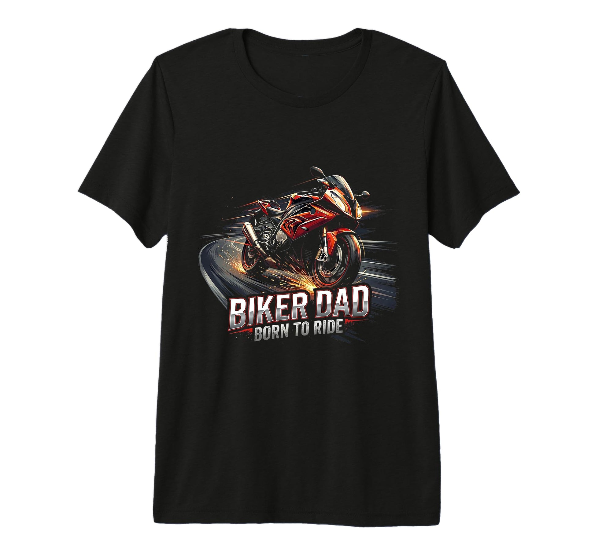 Mens Motorcycle Papa Rider Biker Dad T-Shirt - Streetwear Style for Adults - T-Shirt, Sweatshirt, Hoodie