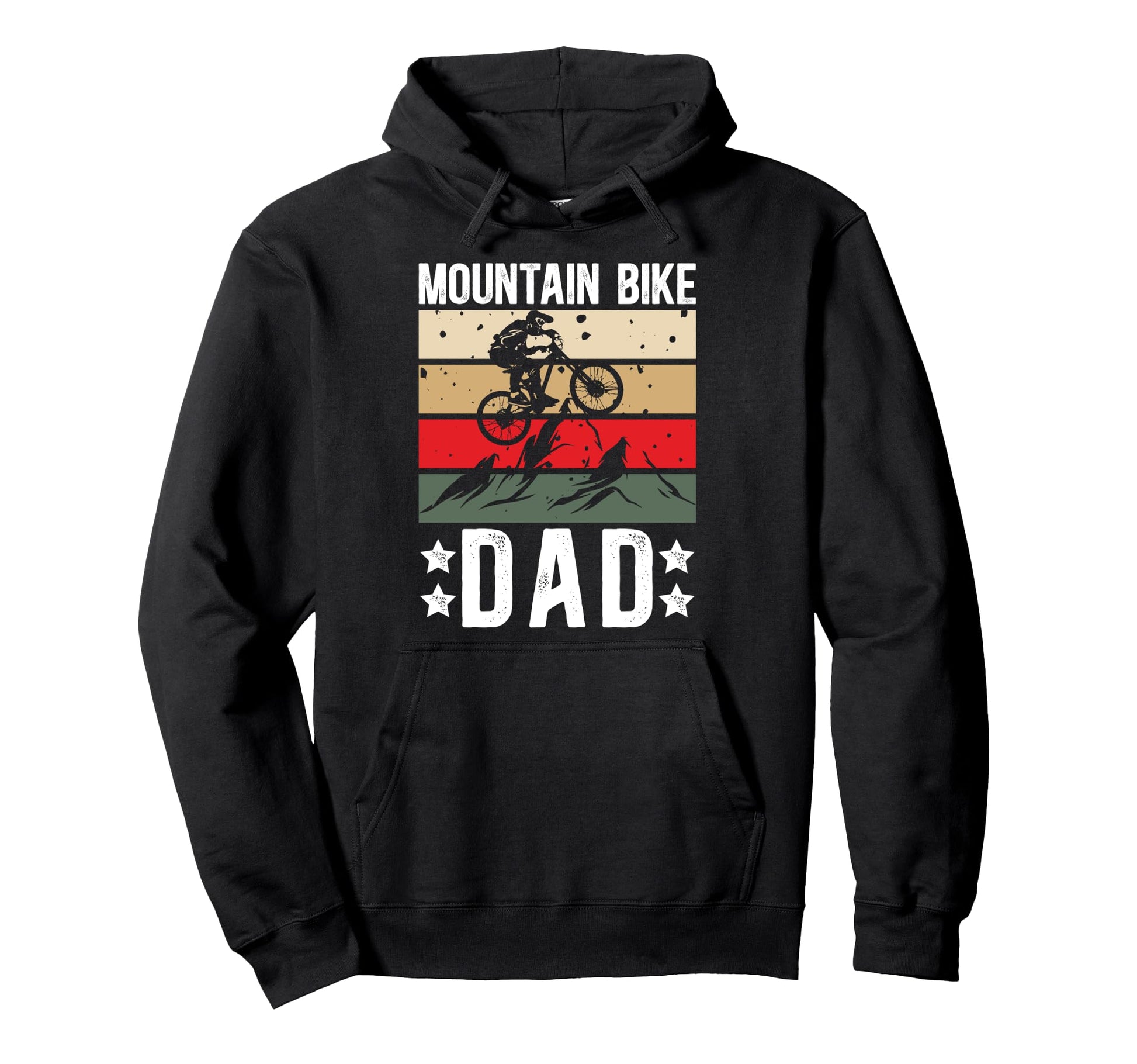 Mountain Bike Dad Mountain Biker Dad Hoodie - Graphic Print Unisex - T-Shirt, Sweatshirt, Hoodie