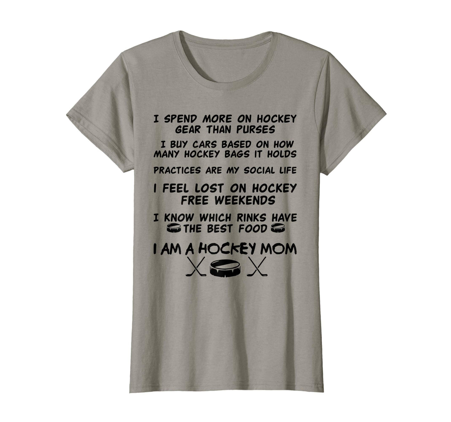 Womens Hockey Mom I Spend More Hockey T-Shirt - Minimalist Print Men Women - T-Shirt, Sweatshirt, Hoodie