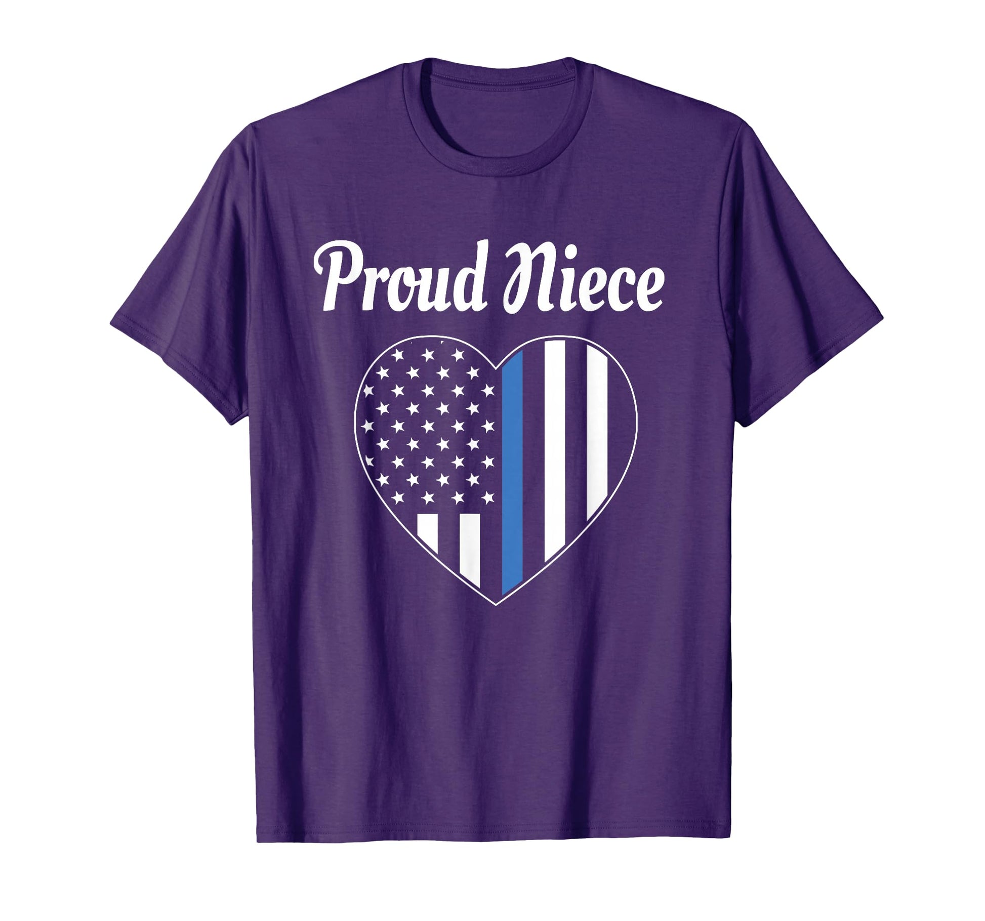 Proud Niece Police Officer Law T-Shirt - Custom Art Print Men Women - T-Shirt, Sweatshirt, Hoodie