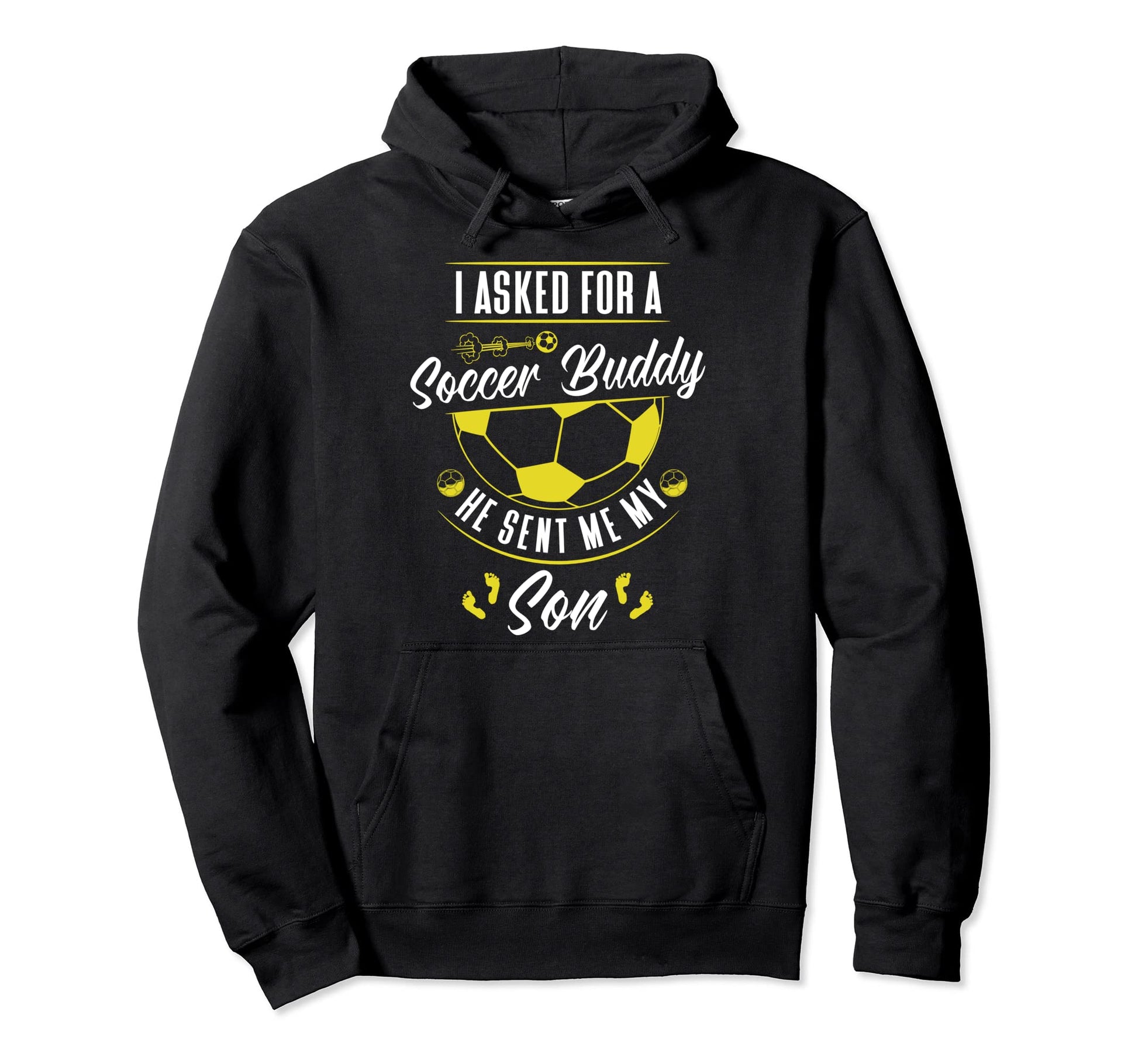 New First Time Dad To Be Son Soccer Daddy Hoodie - Aesthetic Graphic Unisex - T-Shirt, Sweatshirt, Hoodie