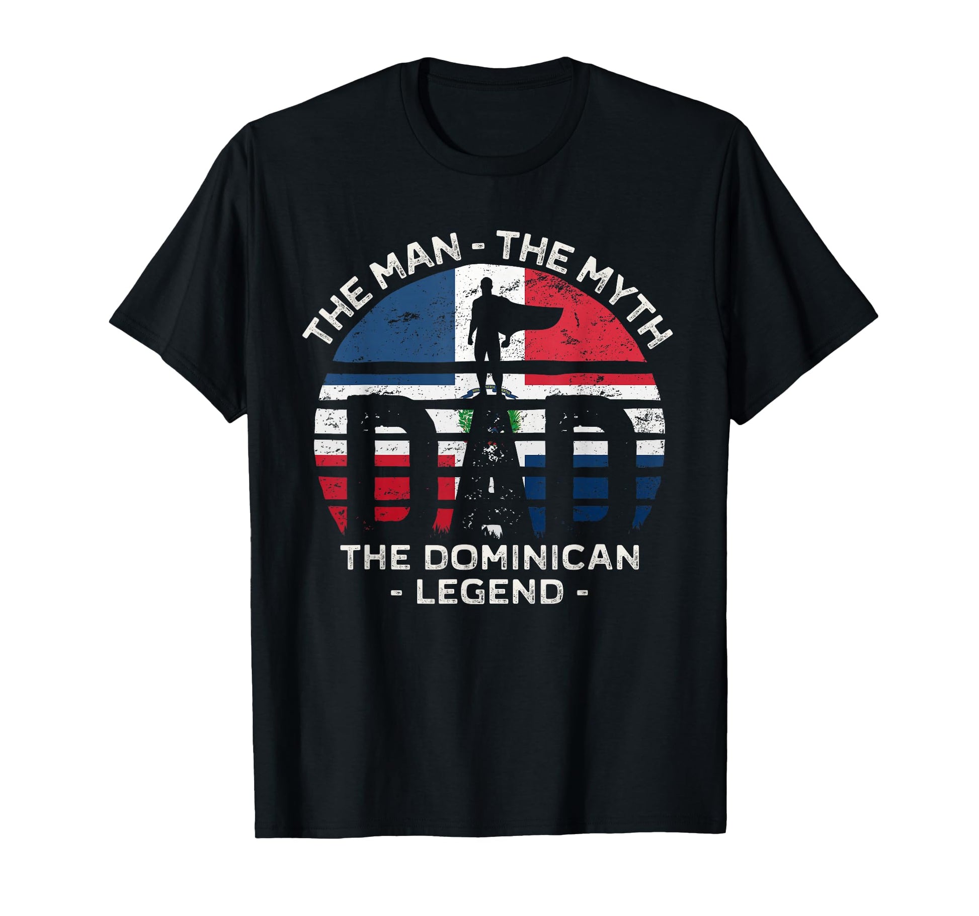Dad Myth Dominican Legend Dominican T-Shirt - Minimalist Print Men Women - T-Shirt, Sweatshirt, Hoodie