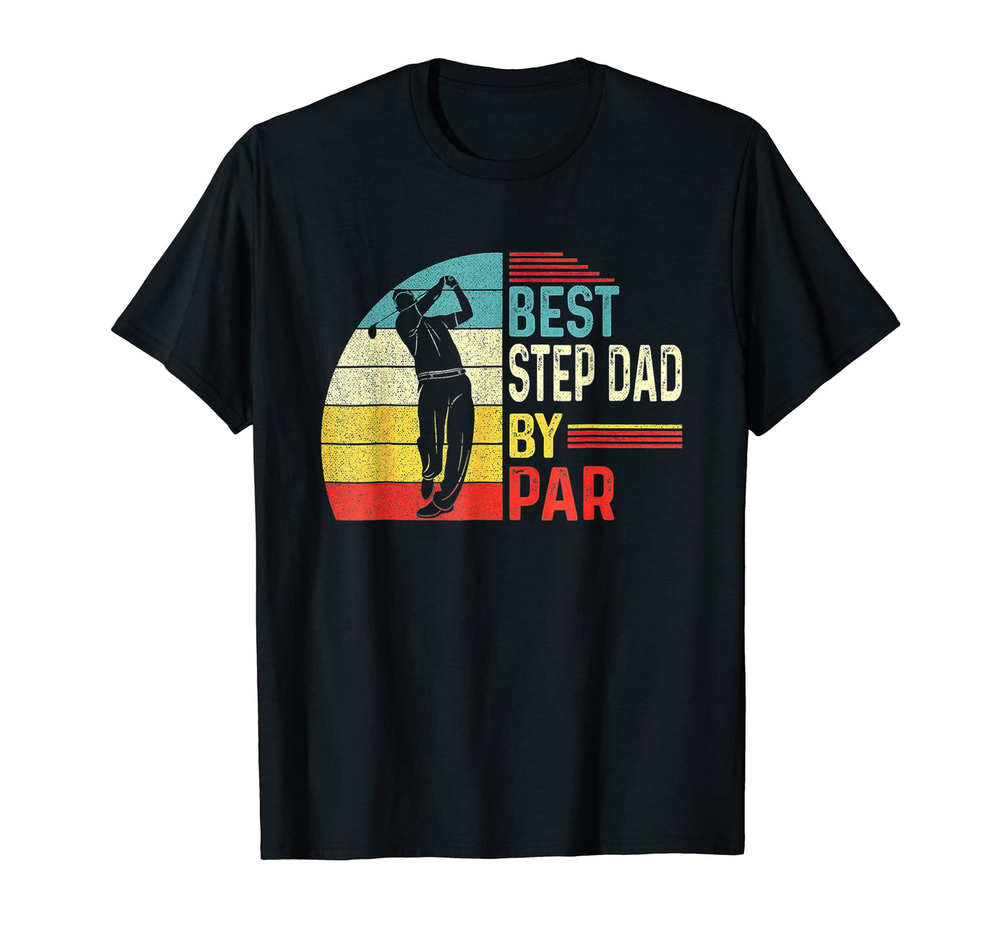 Mens Best Step Dad Par Golf Funny T-Shirt - Fun Novelty Design for Adults - T-Shirt, Sweatshirt, Hoodie