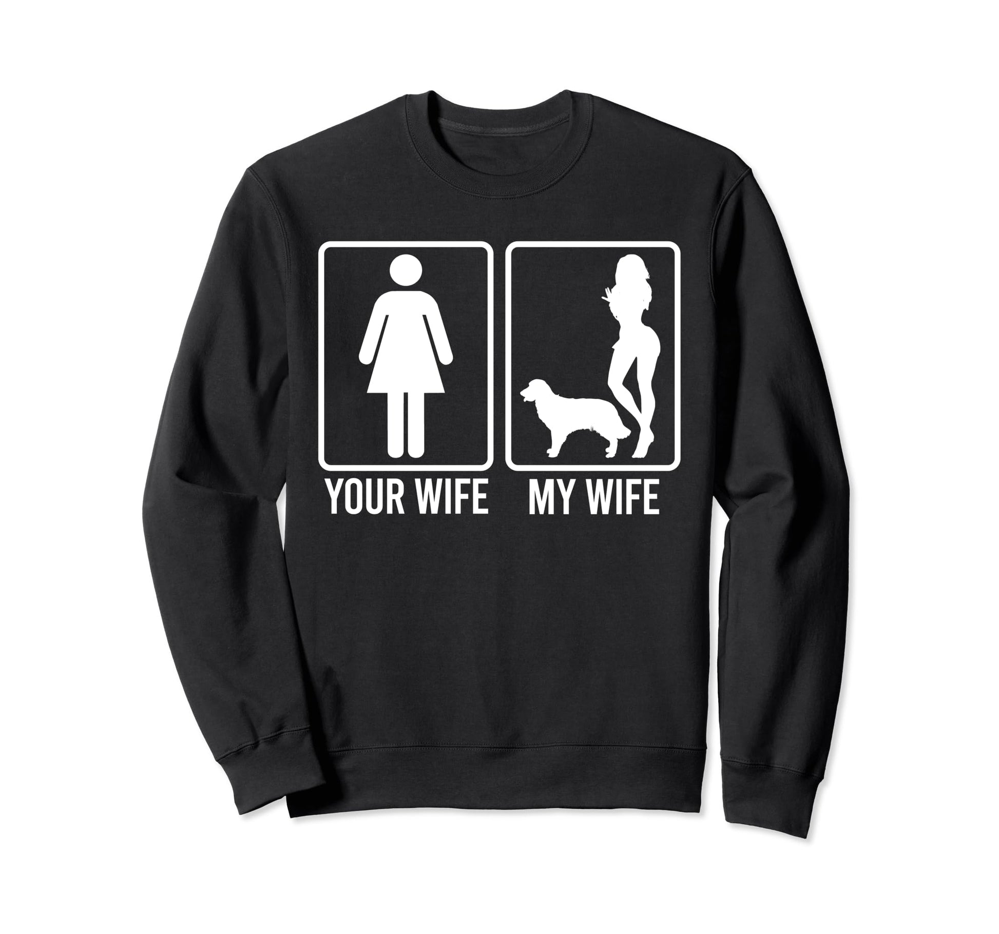 Your Wife My Wife Husband Golden Sweatshirt - Trendy Graphic for Adults - T-Shirt, Sweatshirt, Hoodie