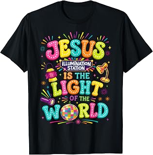 Shining A Light On Who Jesus Really is Illumination Station T-Shirt Unisex T-shirt, Sweatshirt, Hoodie, Long Sleeve Tee - T-Shirt, Sweatshirt, Hoodie
