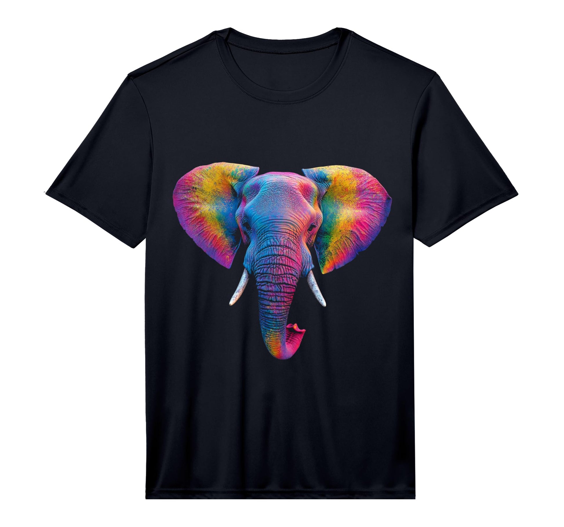 Pop Art Elephant Rainbow Performance T-Shirt - Aesthetic Graphic Unisex - T-Shirt, Sweatshirt, Hoodie
