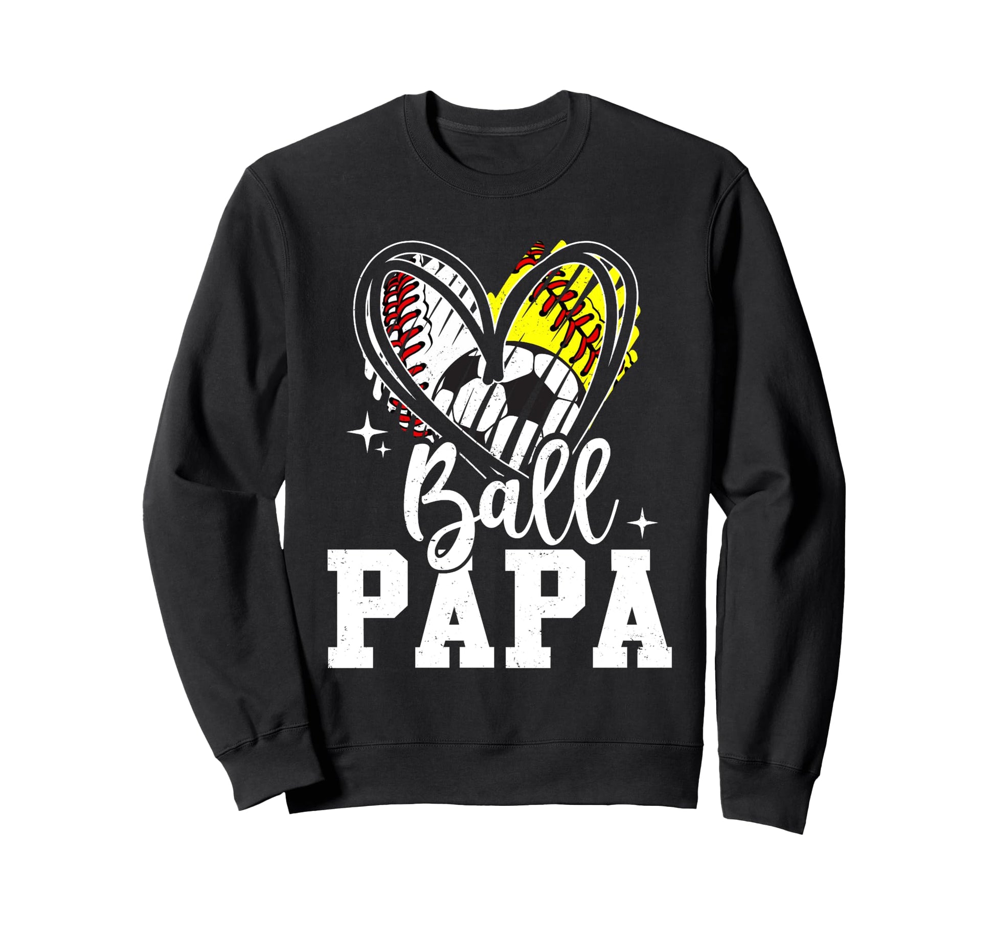 Ball Papa Baseball Softball Soccer Sweatshirt - Trendy Graphic for Adults - T-Shirt, Sweatshirt, Hoodie