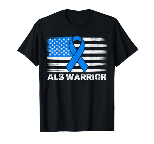 Als Warrior Usa American Flag Dad Als T-Shirt - Graphic Print Men Women - T-Shirt, Sweatshirt, Hoodie