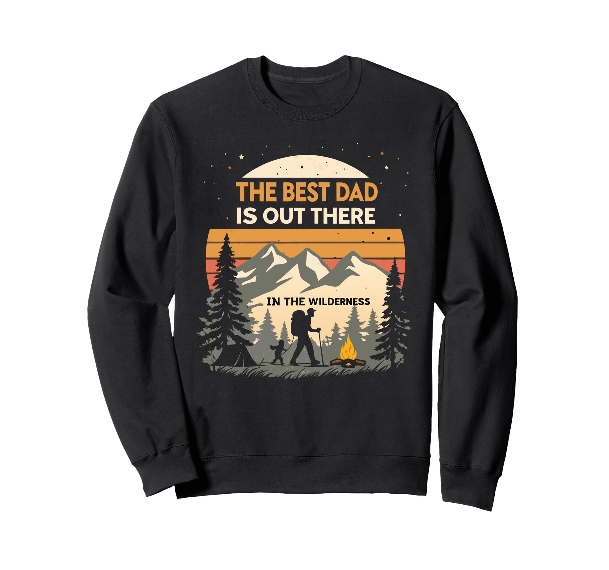 Camping Dad Fathers Day Sweatshirt - Aesthetic Graphic for Adults - T-Shirt, Sweatshirt, Hoodie