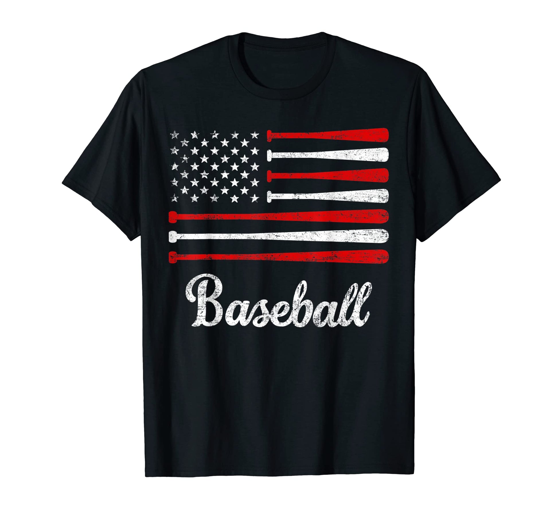 American Flag Baseball Flag Dad Mom T-Shirt - Minimalist Print Unisex - T-Shirt, Sweatshirt, Hoodie