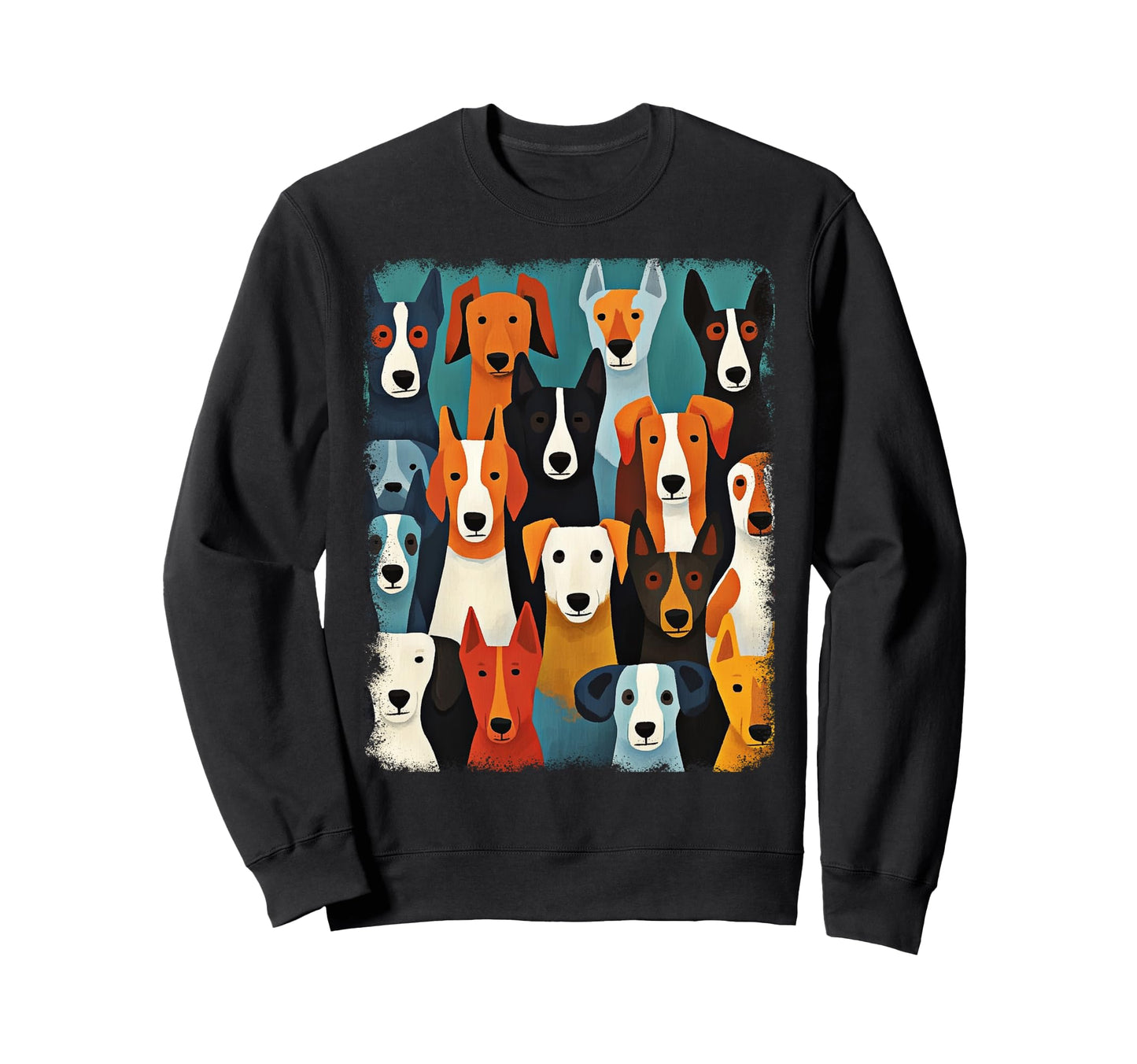 Mid Century Modern Dogs 50S 60S Sweatshirt - Fun Novelty Design for Adults - T-Shirt, Sweatshirt, Hoodie