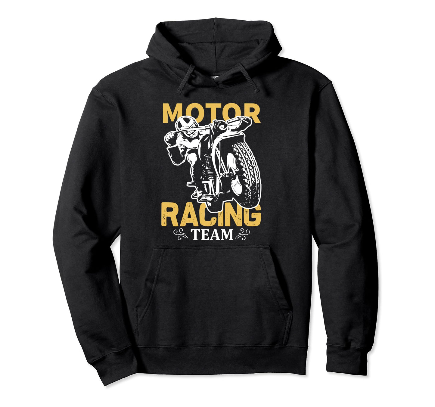 Motor Racing Team Motorcycle Biker Hoodie - Fun Novelty Design Men Women - T-Shirt, Sweatshirt, Hoodie
