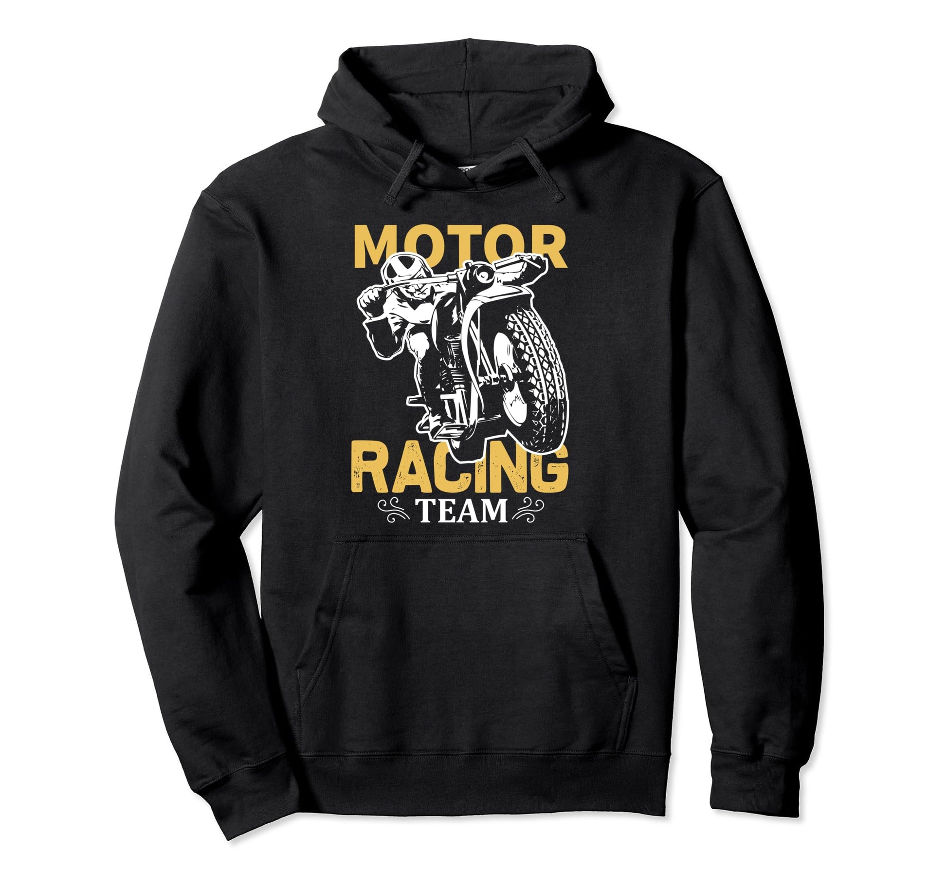 Motor Racing Team Motorcycle Biker Hoodie - Fun Novelty Design Men Women - T-Shirt, Sweatshirt, Hoodie