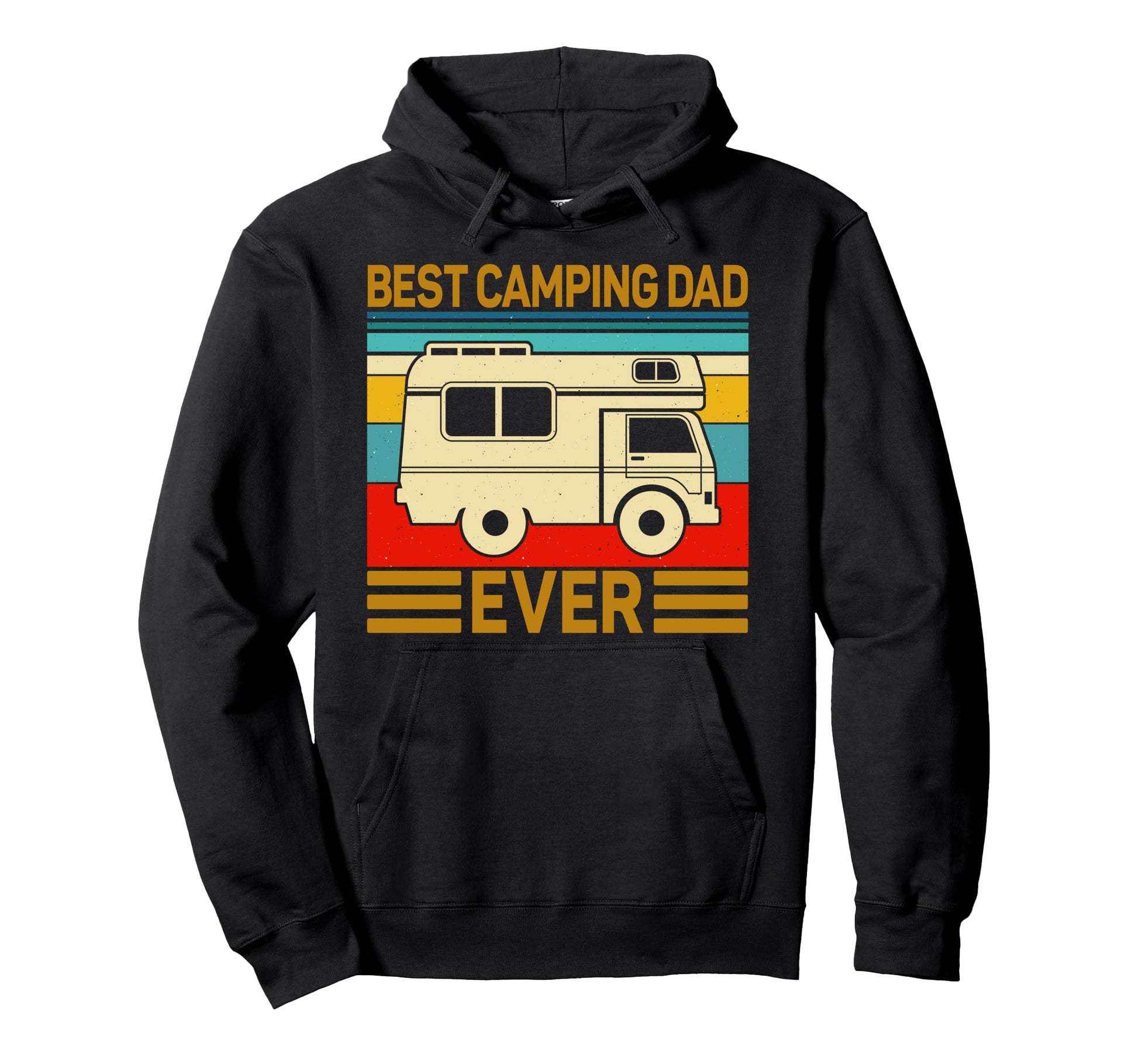 Best Camping Dad Ever Motorhome Family Hoodie - Graphic Print for Adults - T-Shirt, Sweatshirt, Hoodie