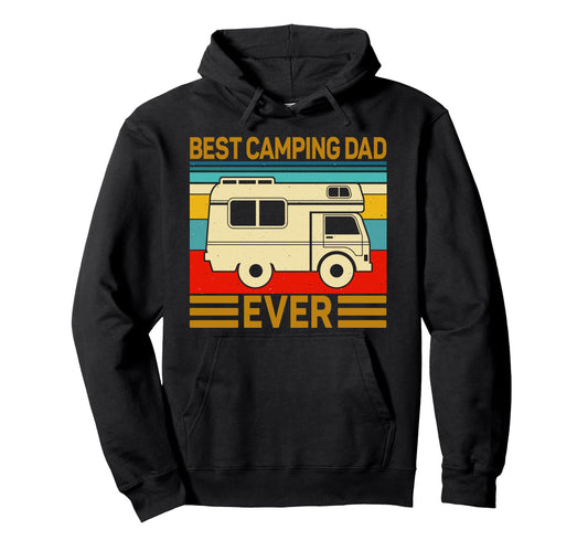 Best Camping Dad Ever Motorhome Family Hoodie - Graphic Print for Adults - T-Shirt, Sweatshirt, Hoodie