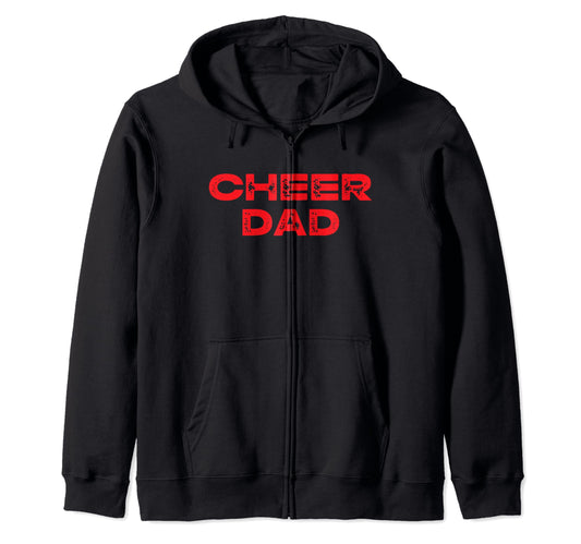 Cheer Cheerleader Dad Red T-Shirt - Trendy Graphic Men Women - T-Shirt, Sweatshirt, Hoodie
