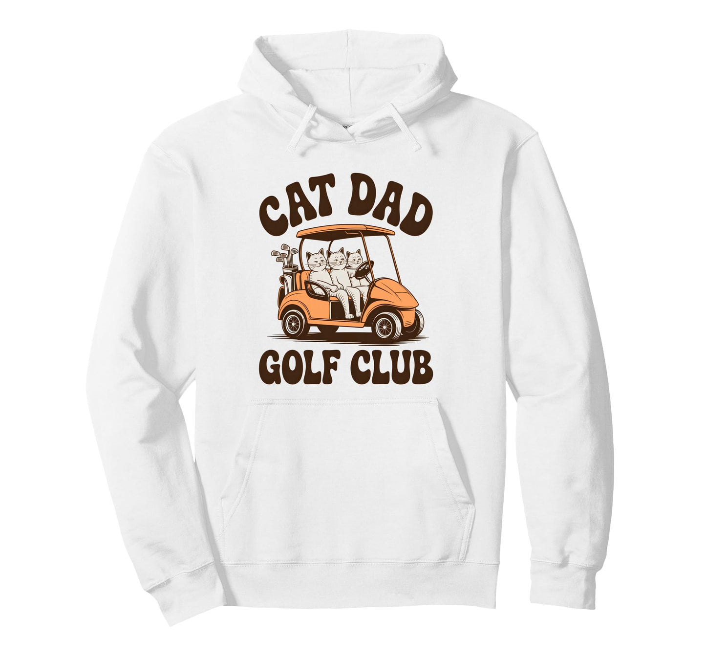 Cat Dad Golf Club From Daughter Hoodie - Casual Everyday Wear for Adults - T-Shirt, Sweatshirt, Hoodie