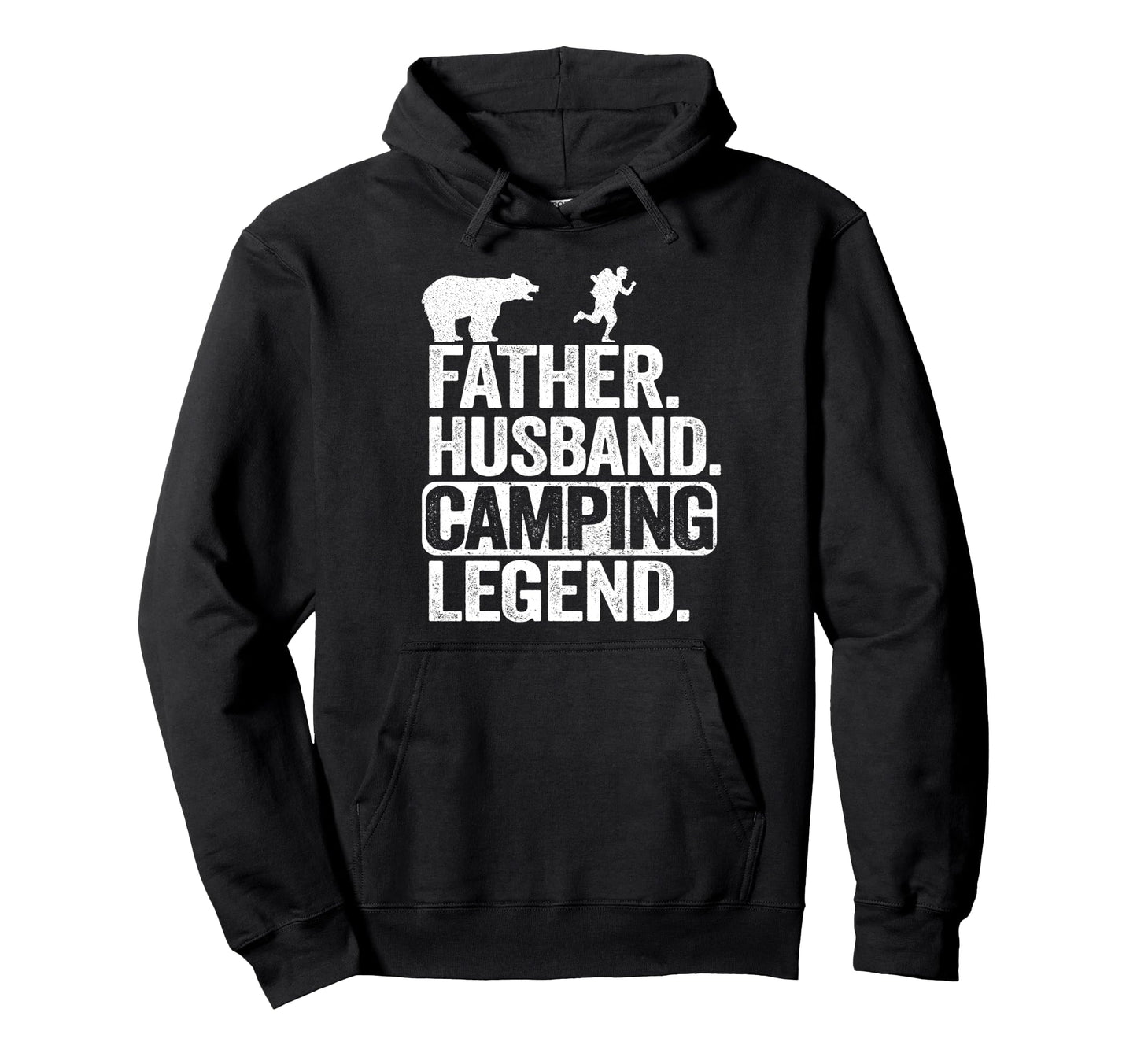 Father Husband Camping Legend Rv Camper Hoodie - Graphic Print for Adults - T-Shirt, Sweatshirt, Hoodie