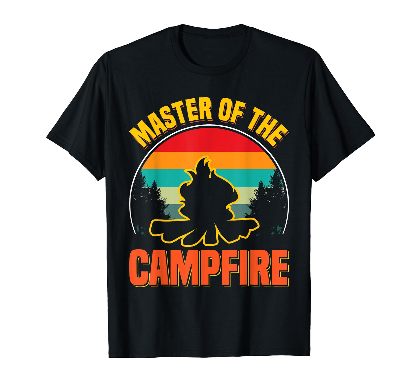 Master Campfire Dad Camping Hiking T-Shirt - Graphic Print for Adults - T-Shirt, Sweatshirt, Hoodie