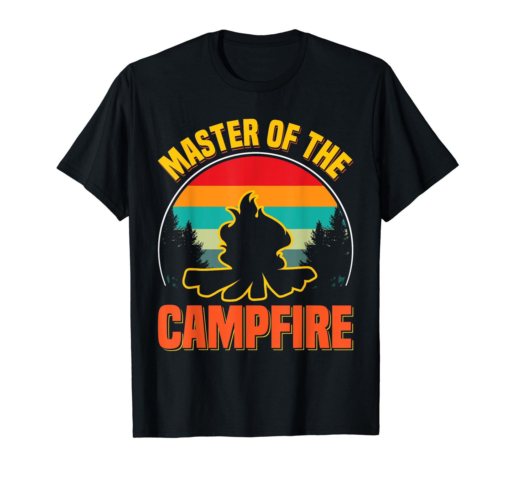 Master Campfire Dad Camping Hiking T-Shirt - Graphic Print for Adults - T-Shirt, Sweatshirt, Hoodie