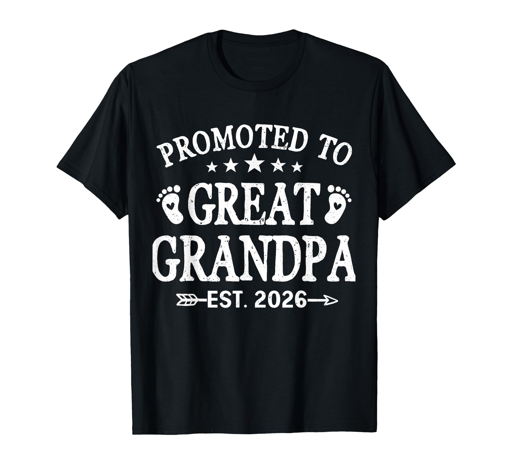 Promoted To Great Grandpa Est 2026 Family T-Shirt - Graphic Print Unisex - T-Shirt, Sweatshirt, Hoodie