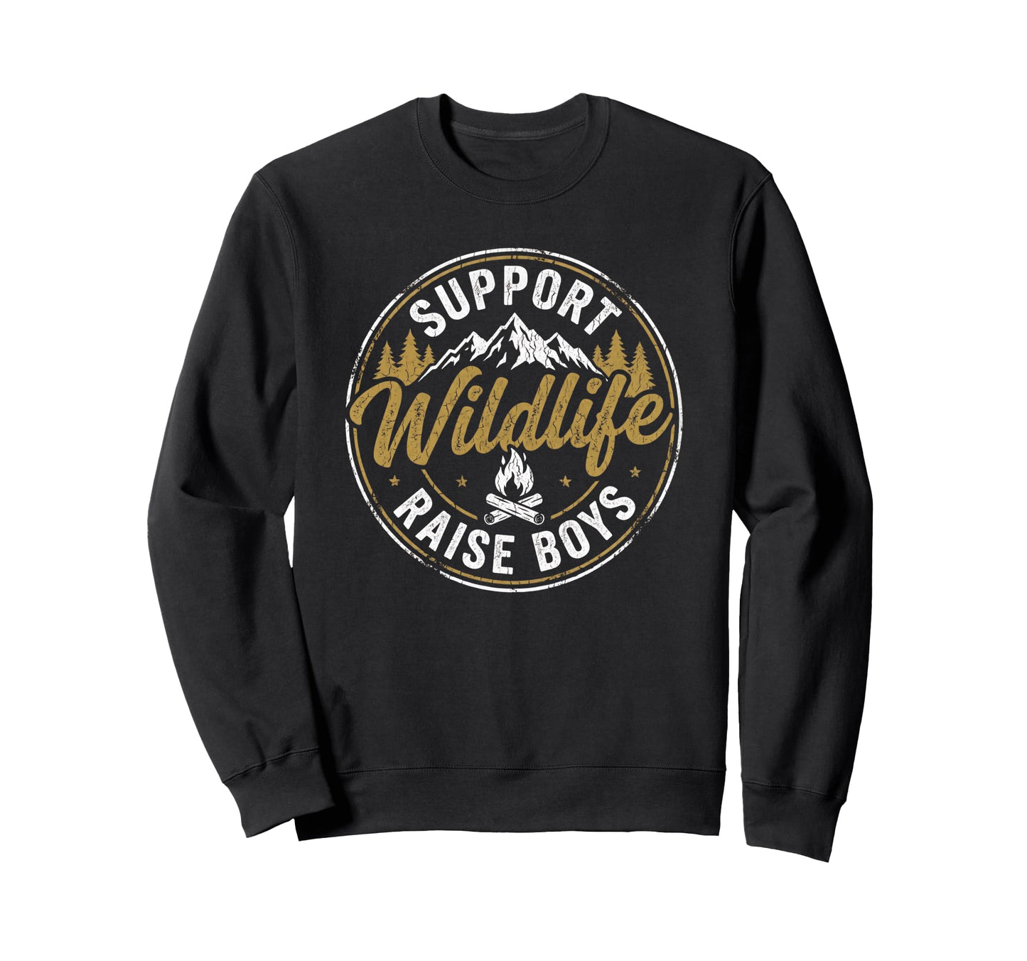 Support Wildlife Raise Funny Sweatshirt - Minimalist Print Men Women - T-Shirt, Sweatshirt, Hoodie