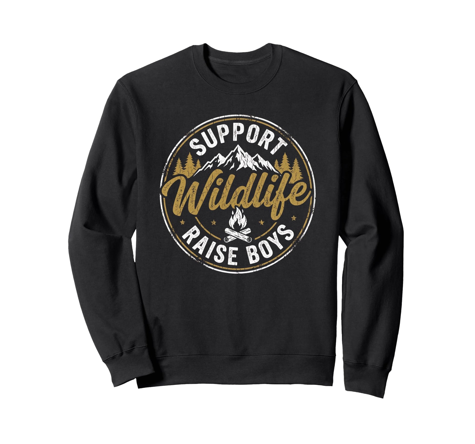 Support Wildlife Raise Funny Sweatshirt - Minimalist Print Men Women - T-Shirt, Sweatshirt, Hoodie