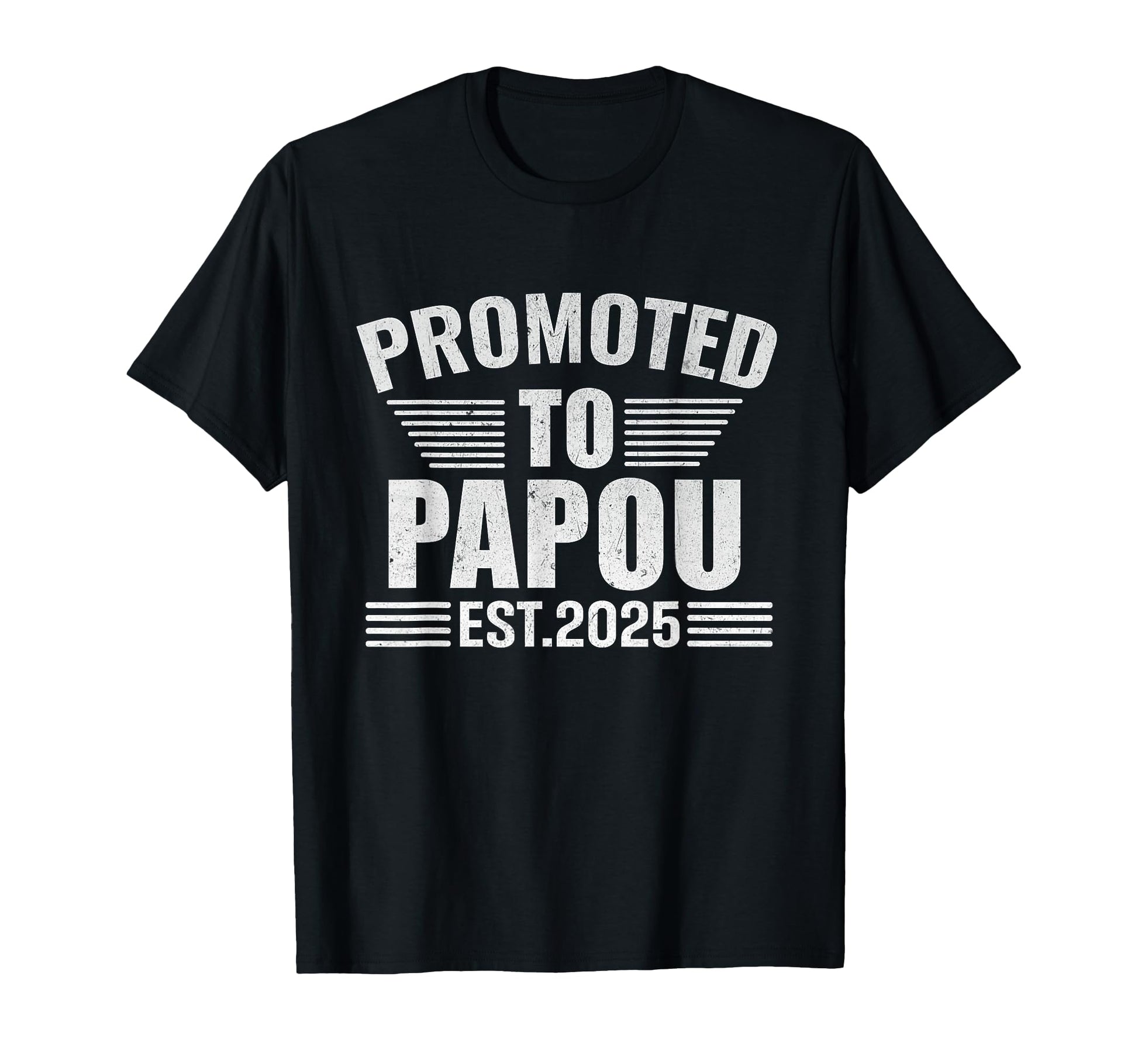 Promoted To Papou 2025 Pregnancy T-Shirt - Minimalist Print for Adults - T-Shirt, Sweatshirt, Hoodie