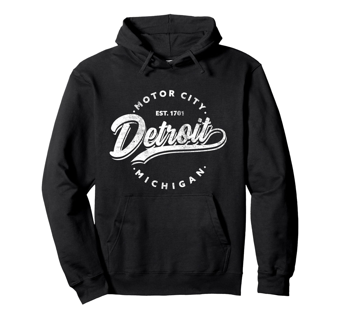 Michiganians Detroit Motor City Hoodie - Minimalist Print for Adults - T-Shirt, Sweatshirt, Hoodie