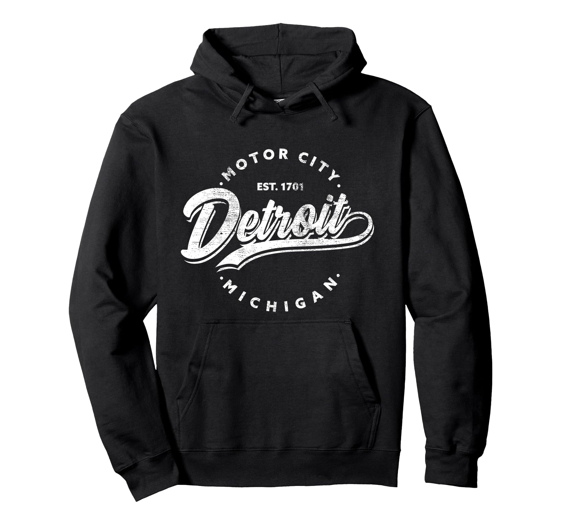 Michiganians Detroit Motor City Hoodie - Minimalist Print for Adults - T-Shirt, Sweatshirt, Hoodie