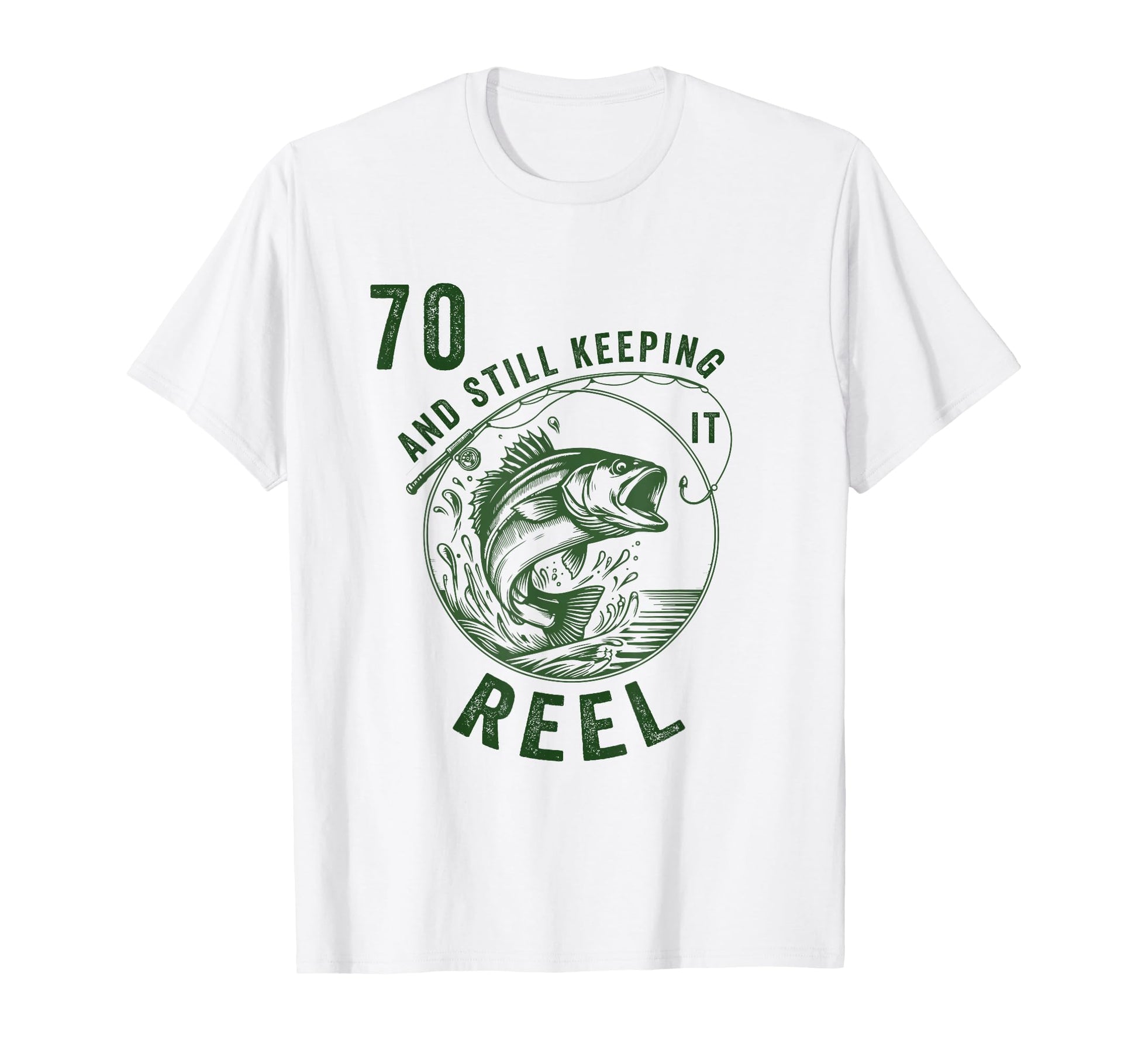 70 And Still Keeping It Reel 70Th T-Shirt - Custom Art Print for Adults - T-Shirt, Sweatshirt, Hoodie