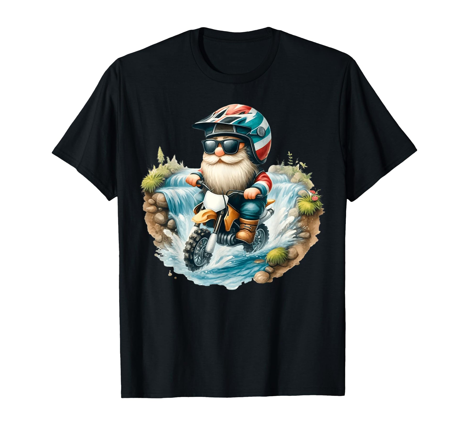 Funny Motocross Dad Gnome And Dirt T-Shirt - Aesthetic Graphic Men Women - T-Shirt, Sweatshirt, Hoodie