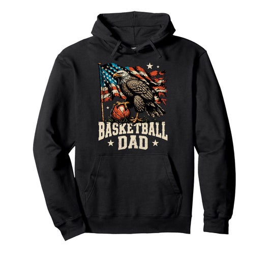 Basketball American Flag Basketball Hoodie - Minimalist Print Men Women - T-Shirt, Sweatshirt, Hoodie