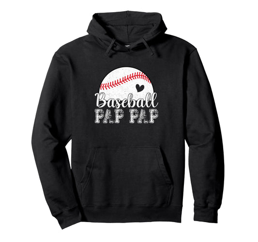 Baseball Pap Pap Gifts Fathers Day Baseball Hoodie - Trendy Graphic Unisex - T-Shirt, Sweatshirt, Hoodie