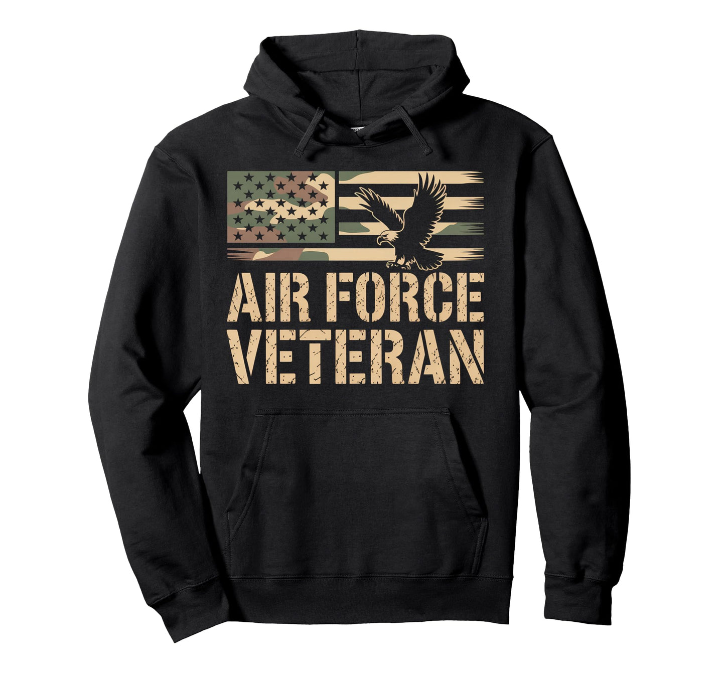 Air Force Veteran Us American Flag Hoodie - Streetwear Style for Adults - T-Shirt, Sweatshirt, Hoodie