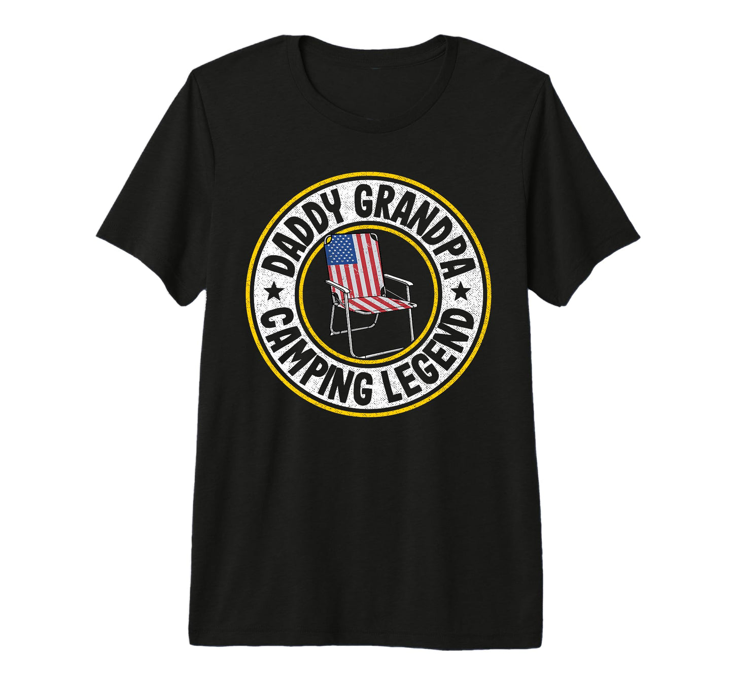 Mens Daddy Grandpa Camping Legend Rv T-Shirt - Custom Art Print for Adults - T-Shirt, Sweatshirt, Hoodie