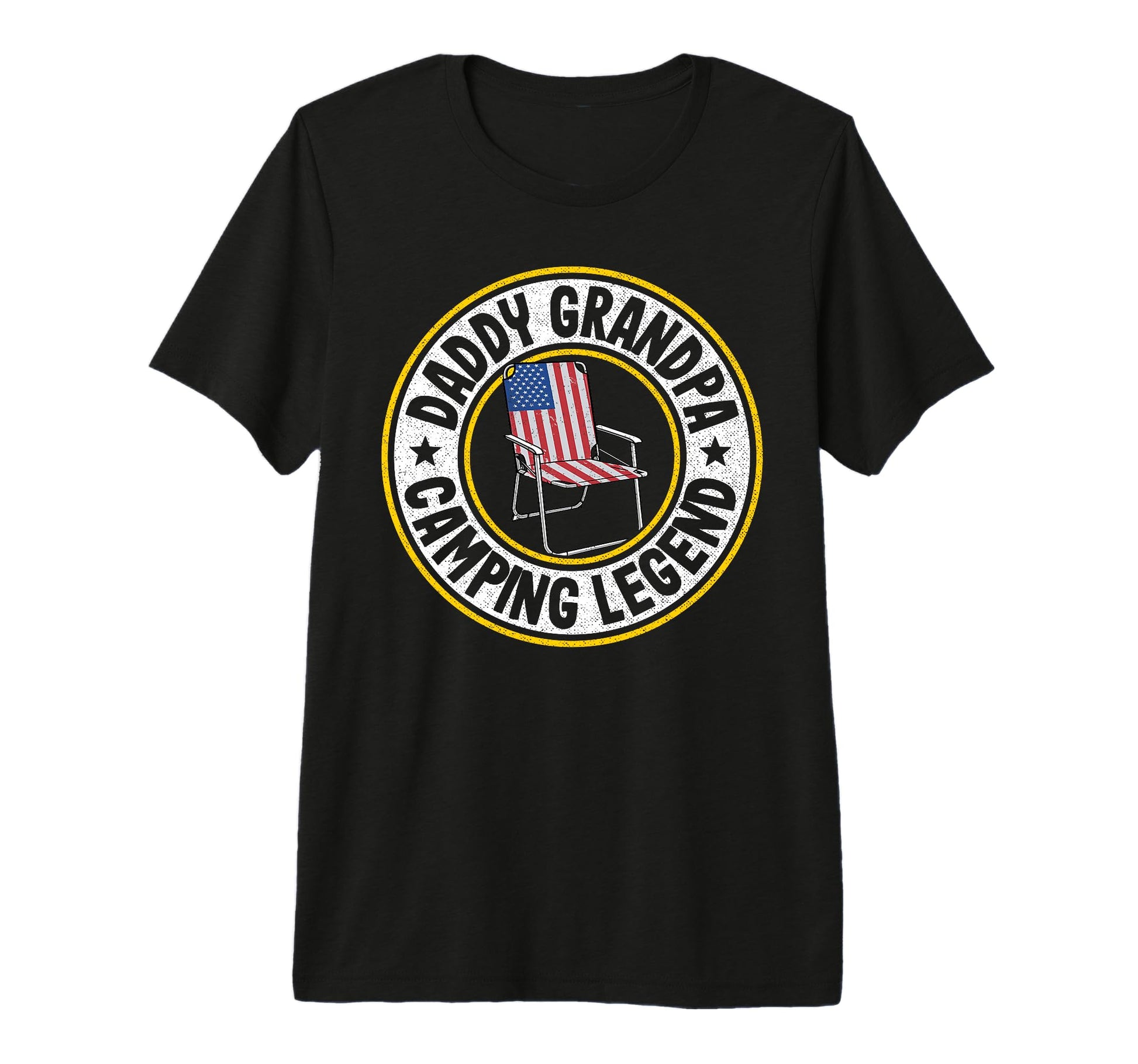 Mens Daddy Grandpa Camping Legend Rv T-Shirt - Custom Art Print for Adults - T-Shirt, Sweatshirt, Hoodie