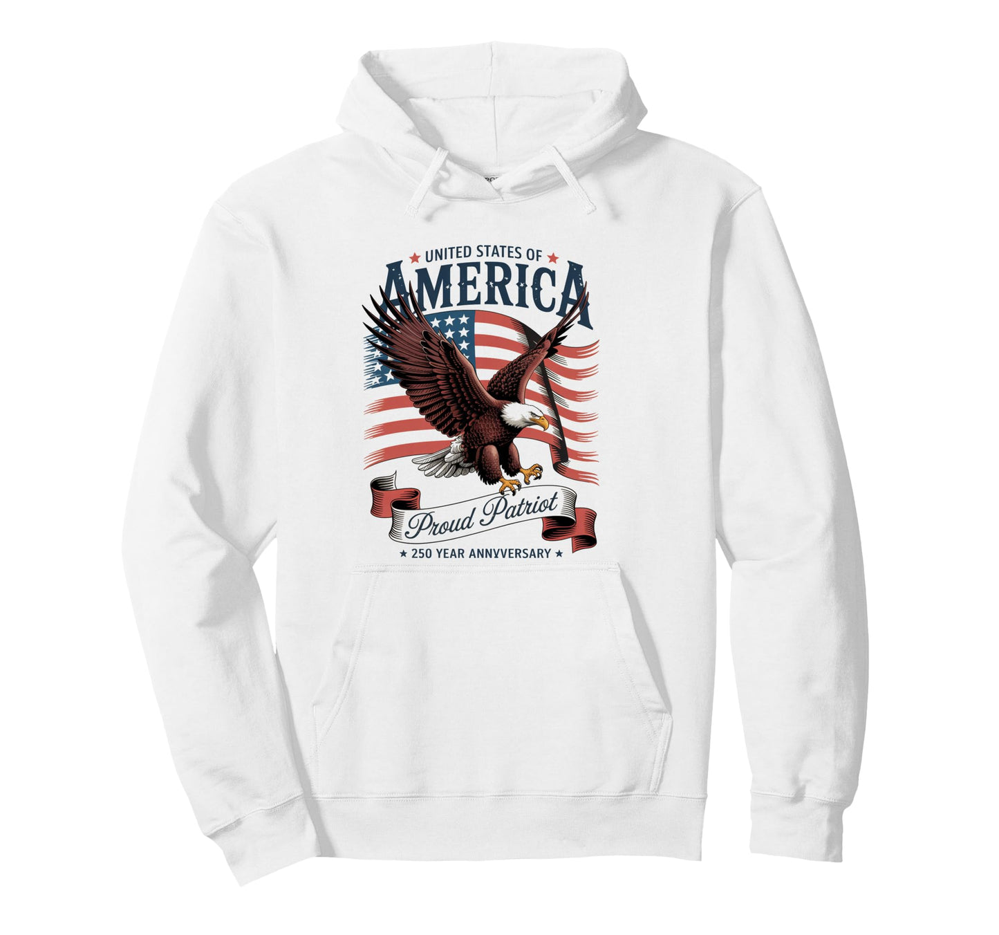 Anniversary America 4Th July American Hoodie - Graphic Print Men Women - T-Shirt, Sweatshirt, Hoodie