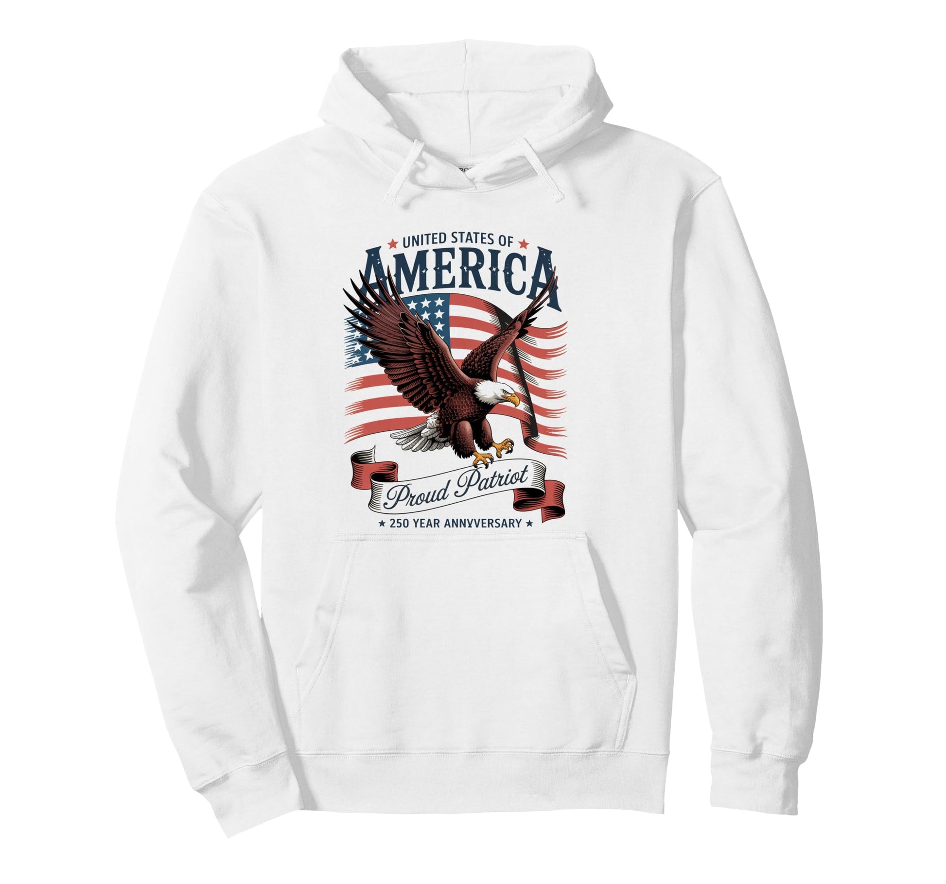 Anniversary America 4Th July American Hoodie - Graphic Print Men Women - T-Shirt, Sweatshirt, Hoodie