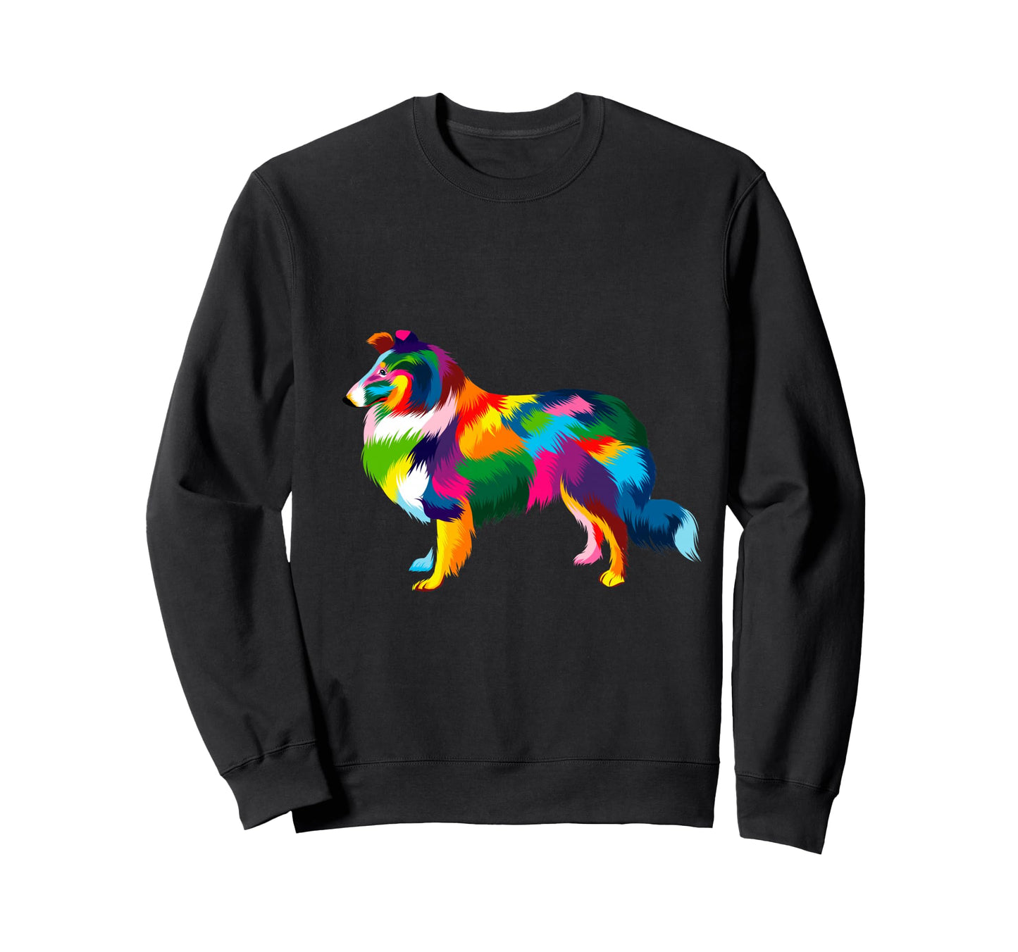 Lassie Pop Art Collie Dog Sweatshirt - Casual Everyday Wear Unisex - T-Shirt, Sweatshirt, Hoodie