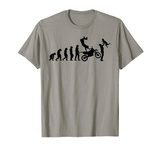 Biker Evolution Dad Motorcyclist T-Shirt - Casual Everyday Wear for Adults - T-Shirt, Sweatshirt, Hoodie