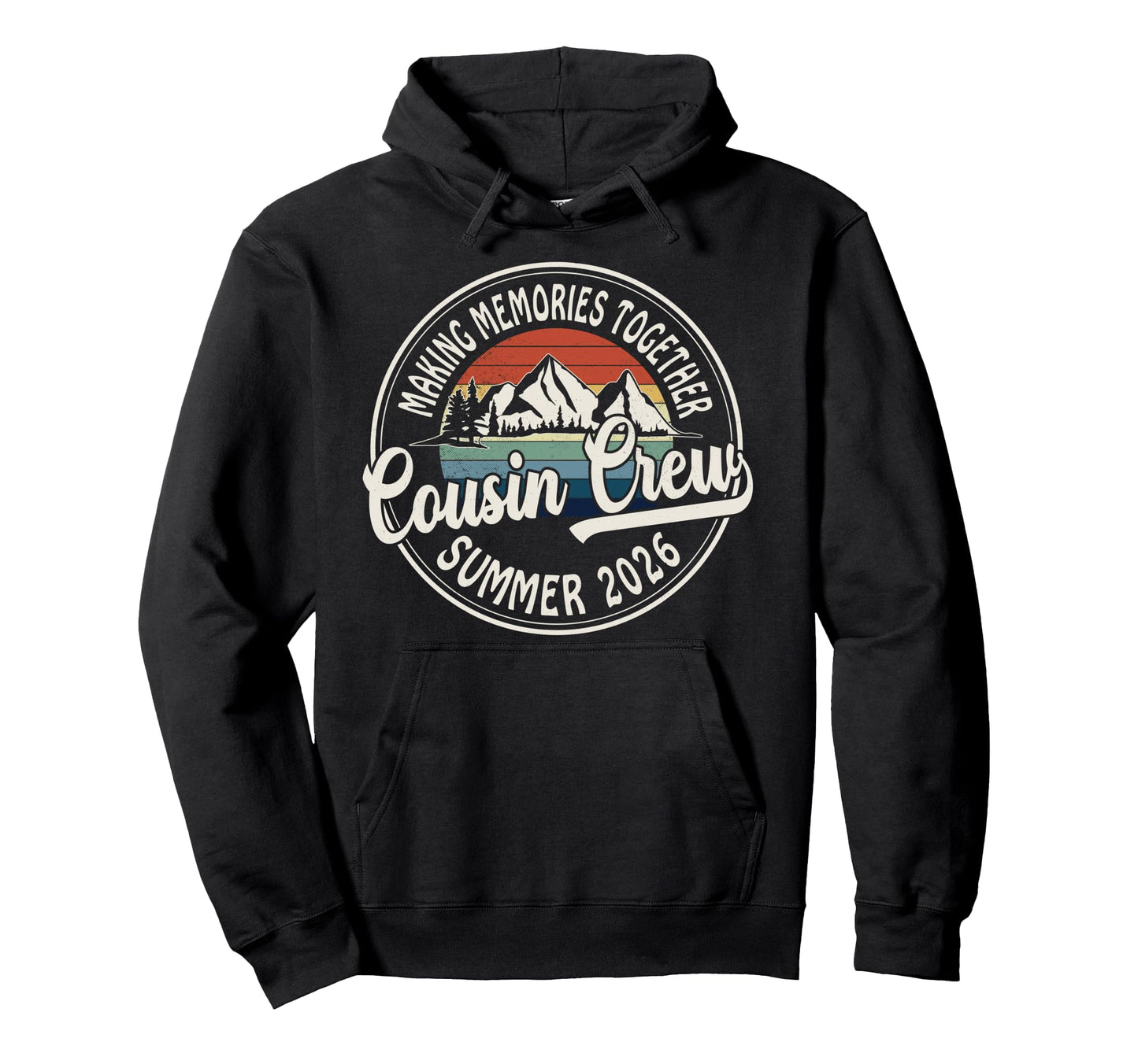 Cousin Crew 2026 Vacay Family Summer Hoodie - Custom Art Print for Adults - T-Shirt, Sweatshirt, Hoodie