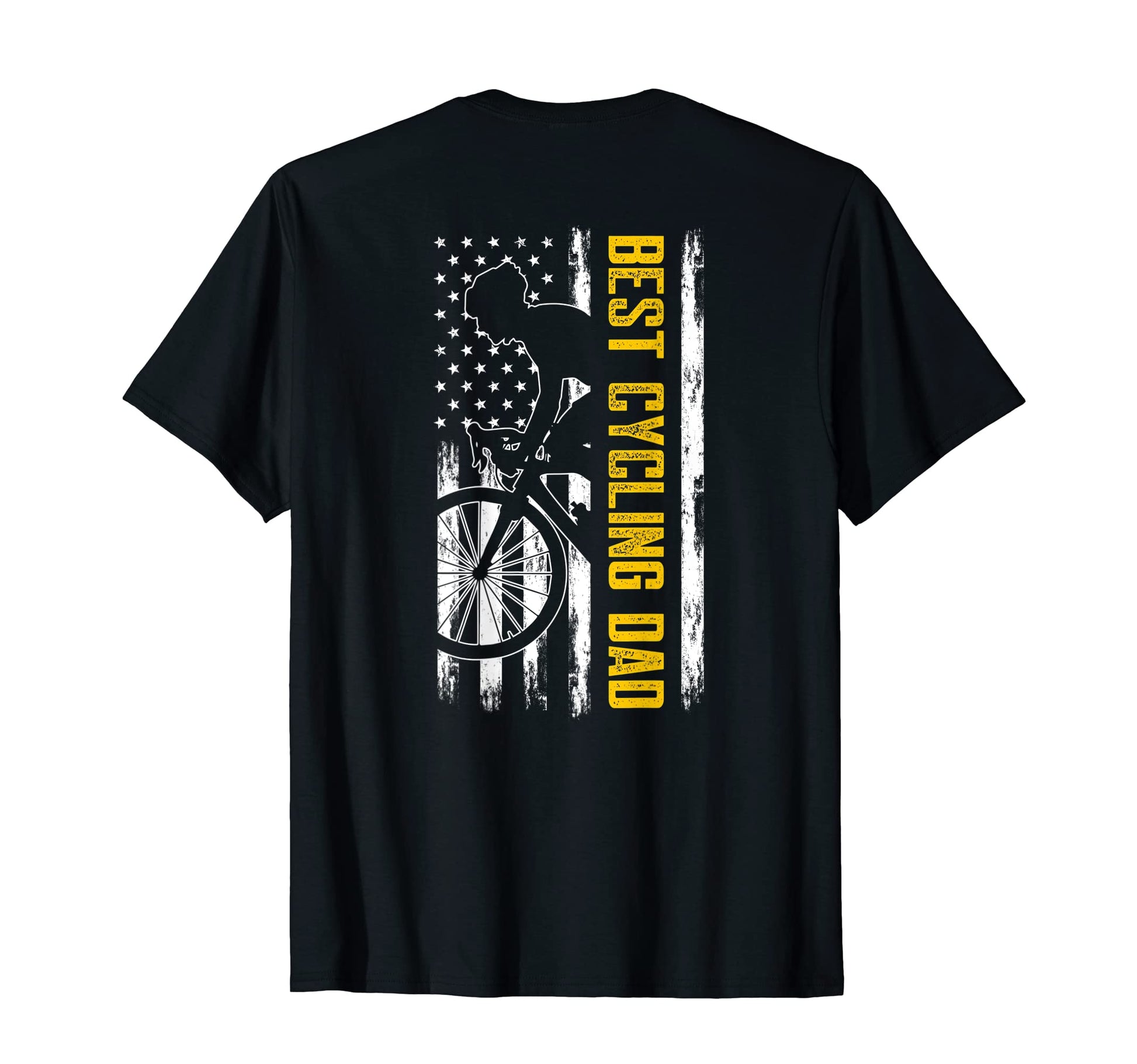 Mens Best Cycling Dad Us Flag Cyclist T-Shirt - Aesthetic Graphic Men Women - T-Shirt, Sweatshirt, Hoodie