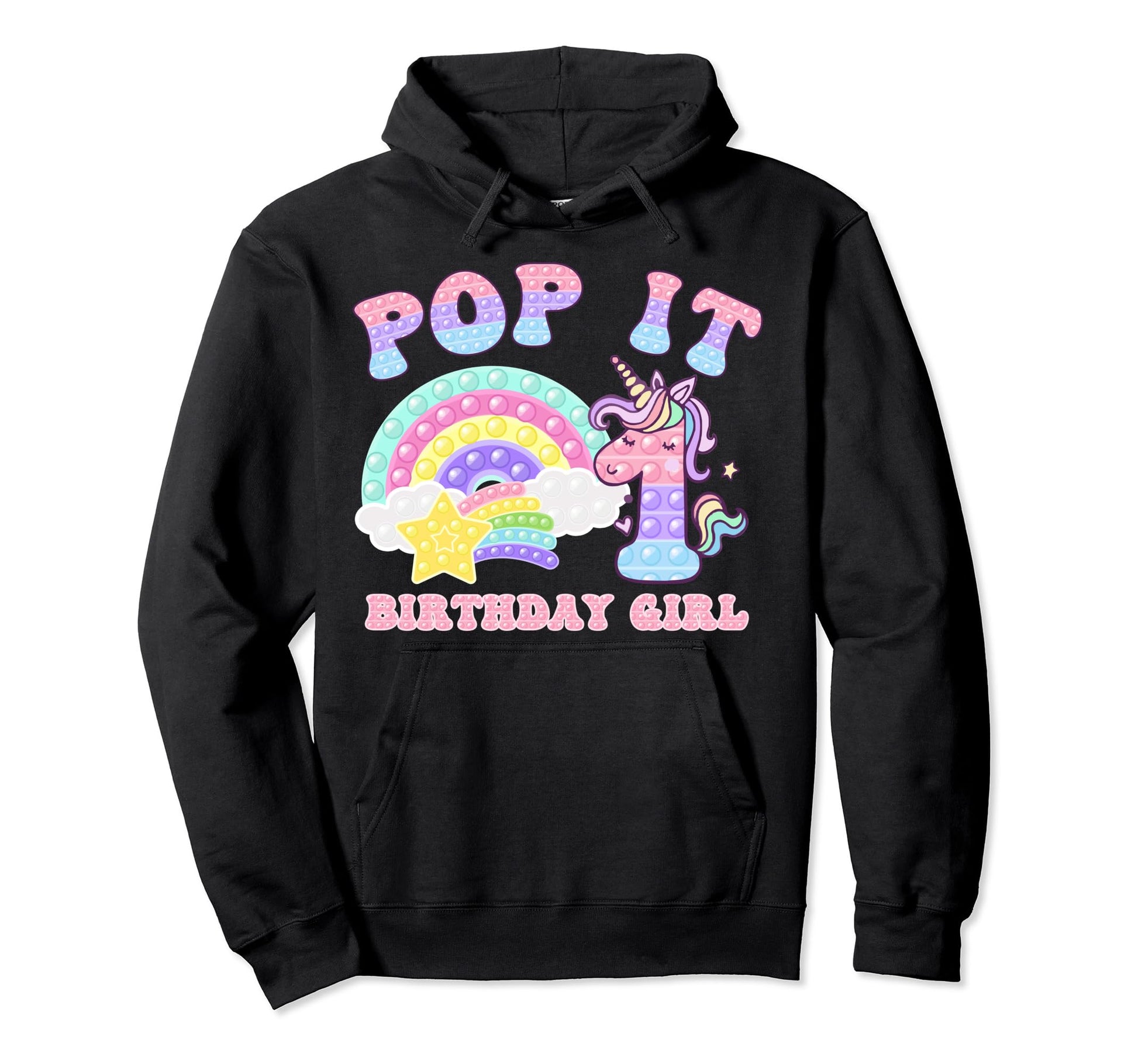Lets Pop It Im Turning 1 Colorful 1St Hoodie - Custom Art Print Men Women - T-Shirt, Sweatshirt, Hoodie