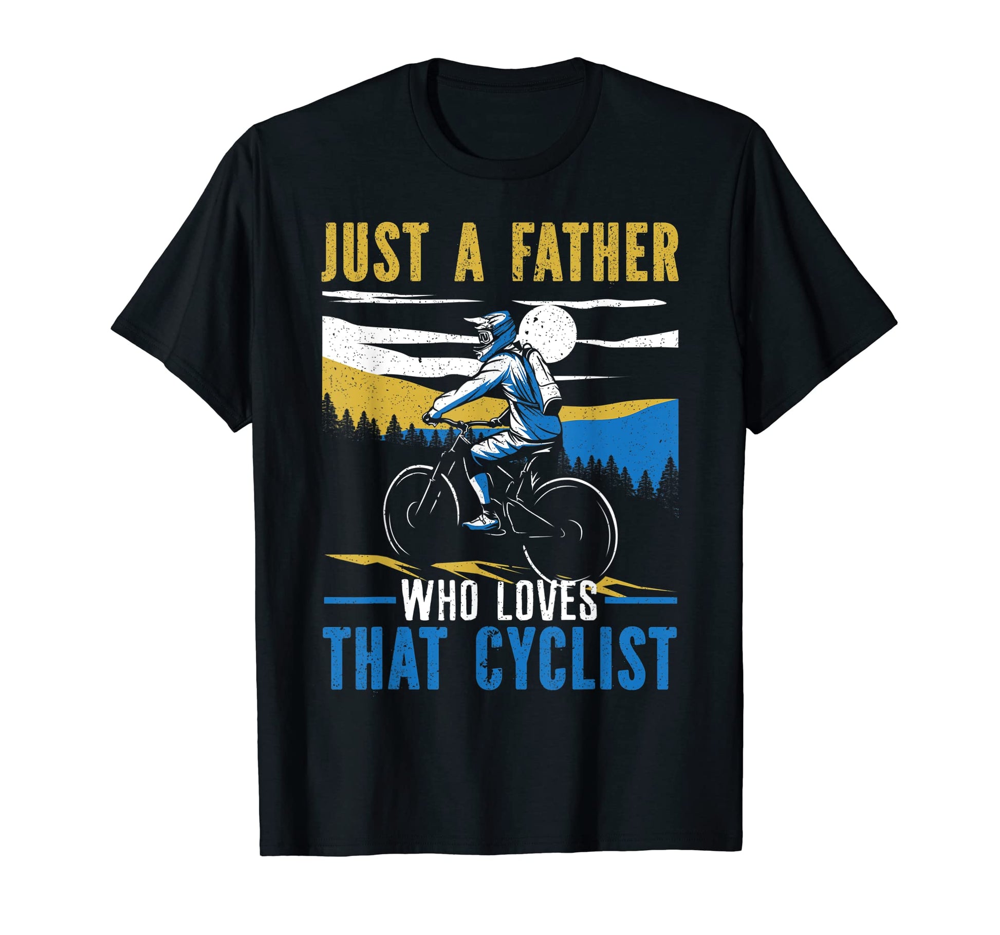 Mens Cycling Dad Mountain Biker Cycle T-Shirt - Graphic Print for Adults - T-Shirt, Sweatshirt, Hoodie