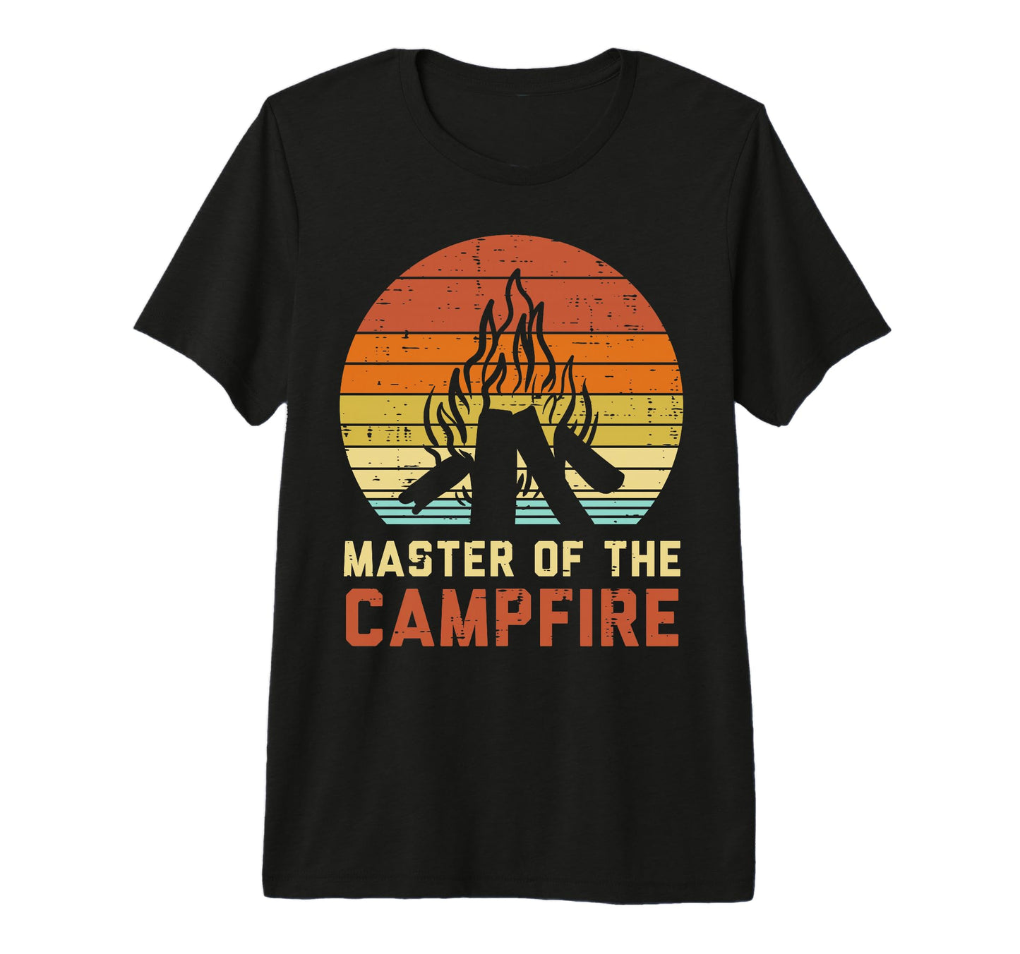 Master Campfire Sunset Bonfire T-Shirt - Aesthetic Graphic for Adults - T-Shirt, Sweatshirt, Hoodie