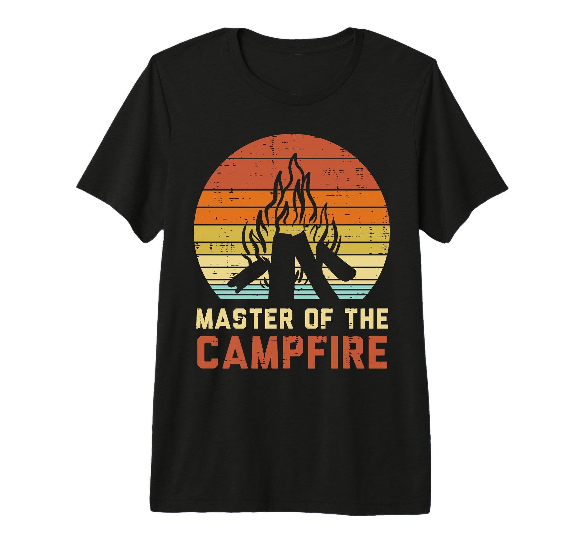 Master Campfire Sunset Bonfire T-Shirt - Aesthetic Graphic for Adults - T-Shirt, Sweatshirt, Hoodie