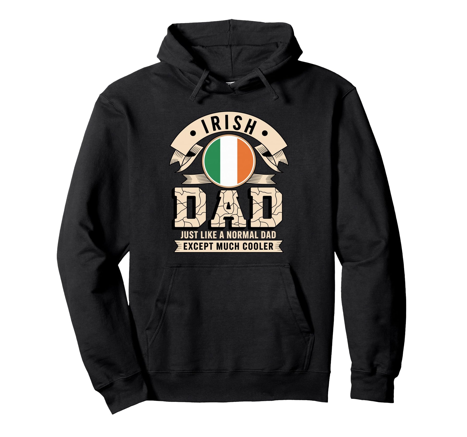 Irish Dad Just Like Normal Dad Except Hoodie - Minimalist Print for Adults - T-Shirt, Sweatshirt, Hoodie