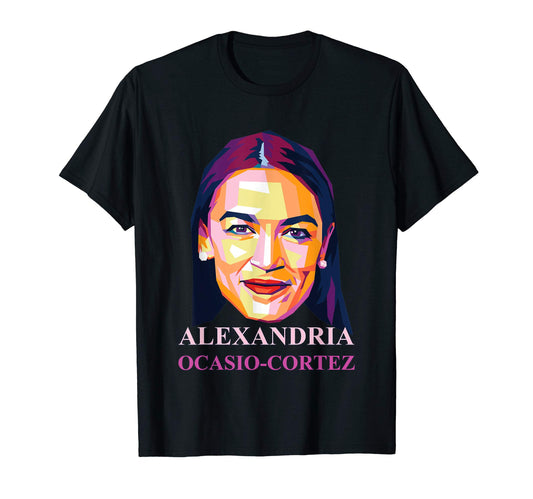 Alexandria Ocasio Cortez Aoc Face T-Shirt - Minimalist Print for Adults - T-Shirt, Sweatshirt, Hoodie